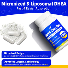QANLOI DHEA advanced formula highlights wild yam and minerals for balance.