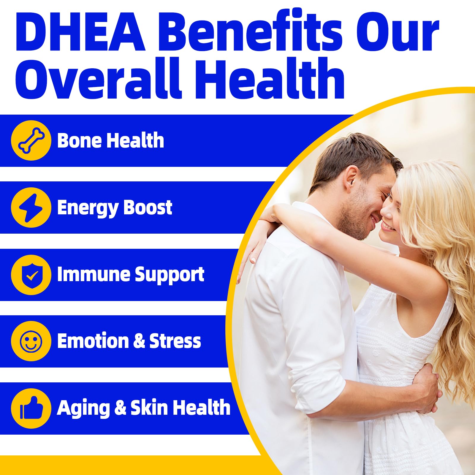 QANLOI DHEA wild yam extract visual emphasizes natural support ingredients.