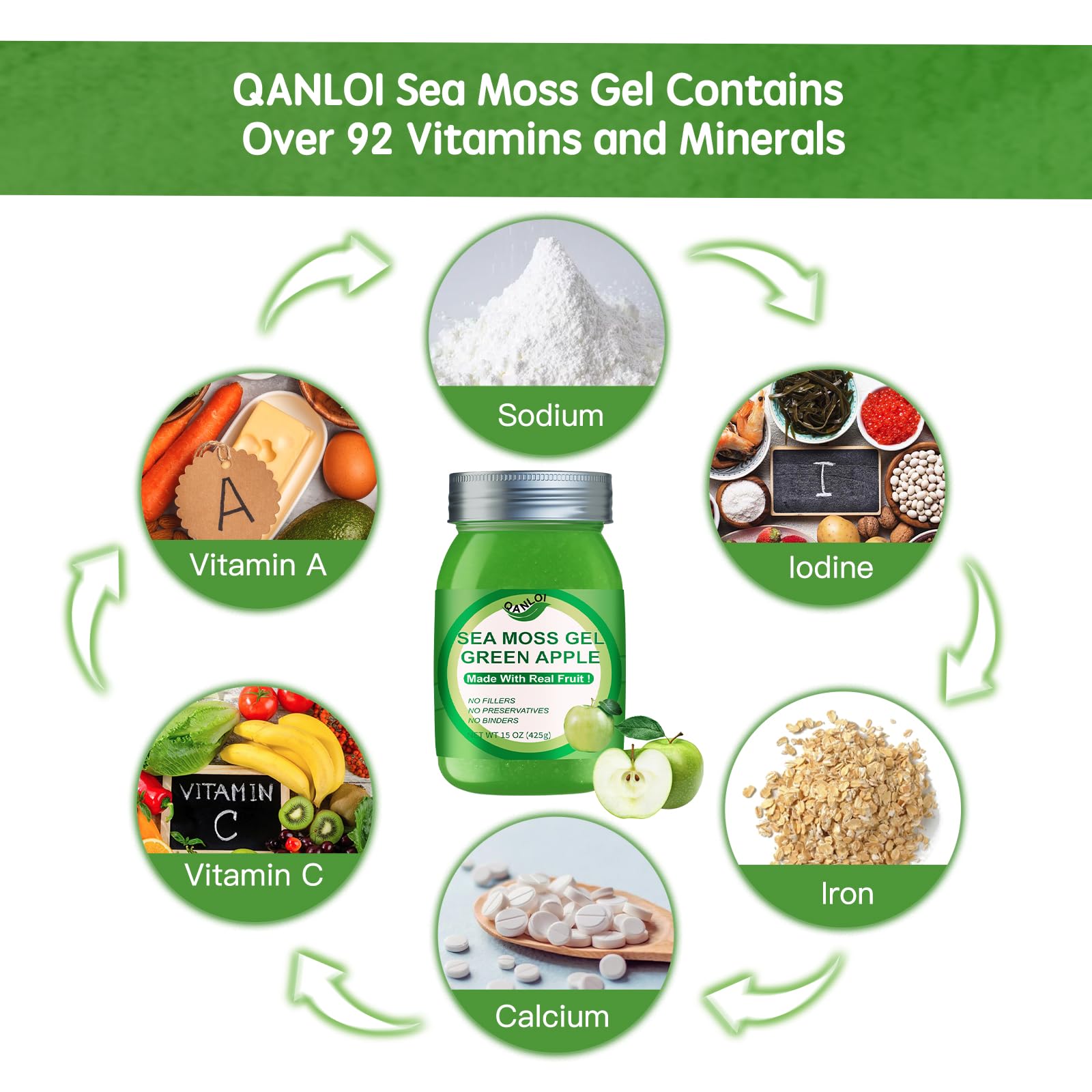 QANLOI sea moss gel yogurt parfait digestive-friendly texture