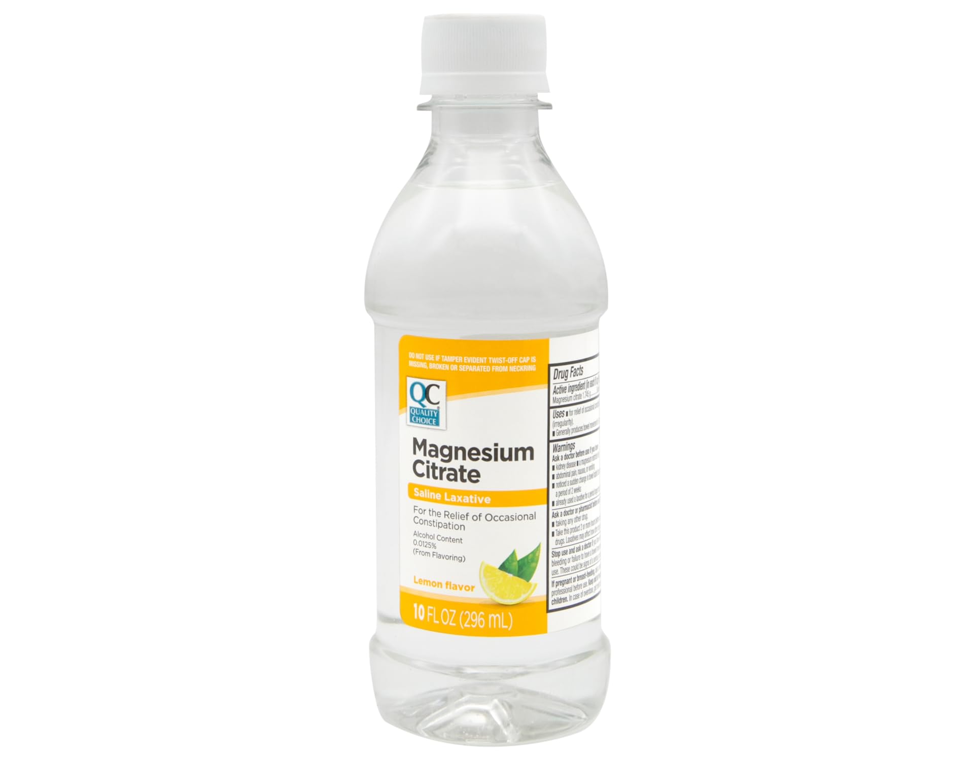 QC Quality Choice saline laxative dispensing for straightforward administration.