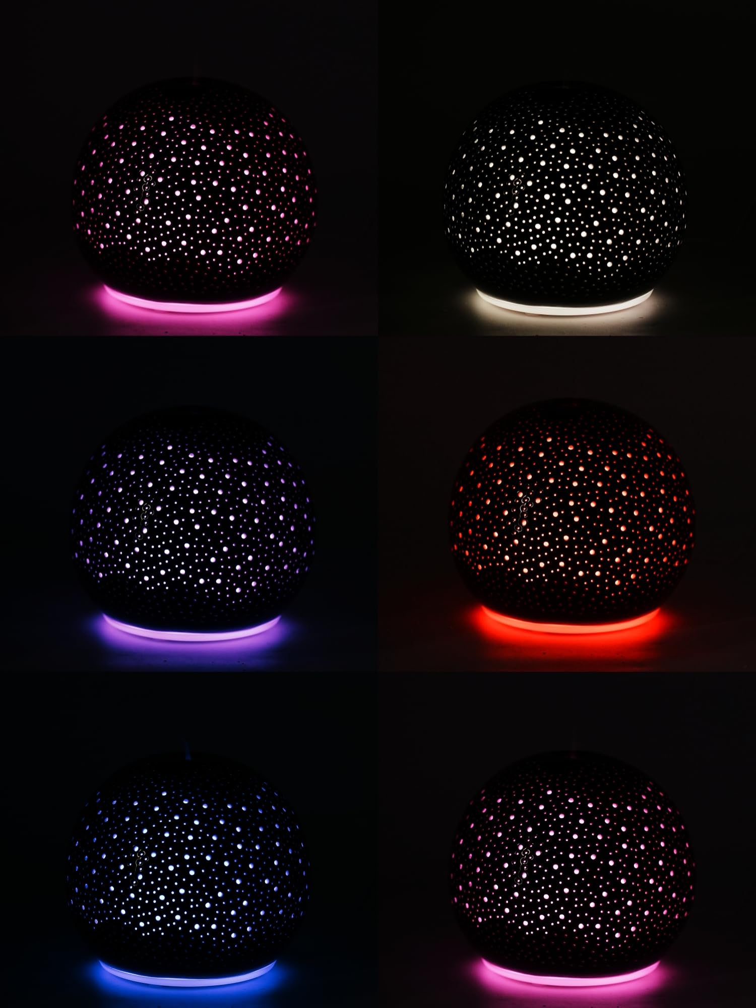 QCYBDGLOV ceramic diffuser top dish removable for easy cleaning and refills.