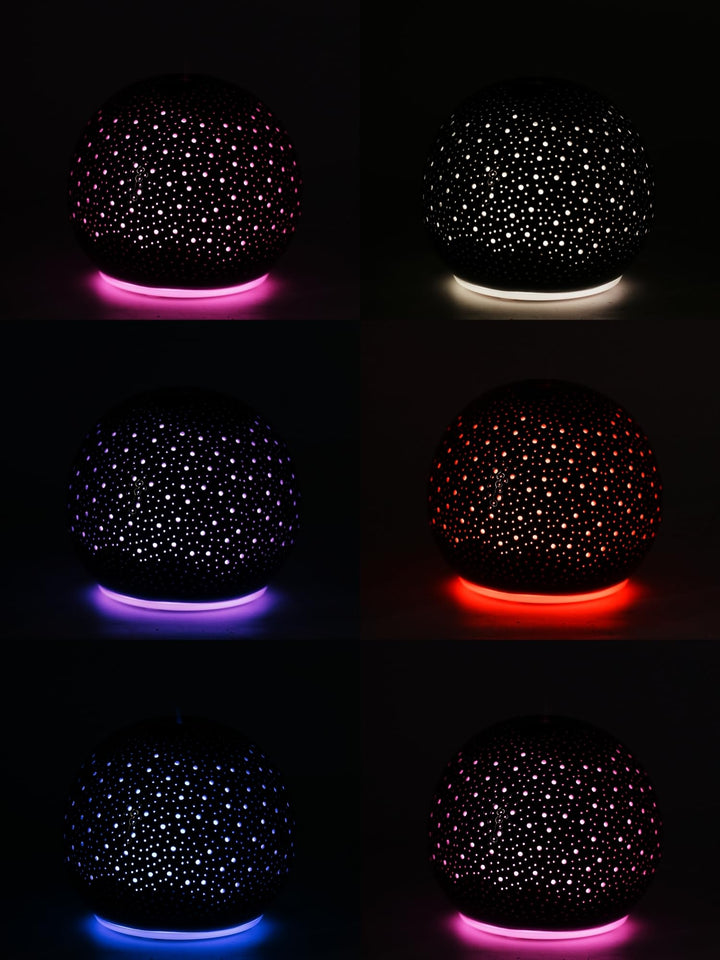 QCYBDGLOV ceramic diffuser top dish removable for easy cleaning and refills.
