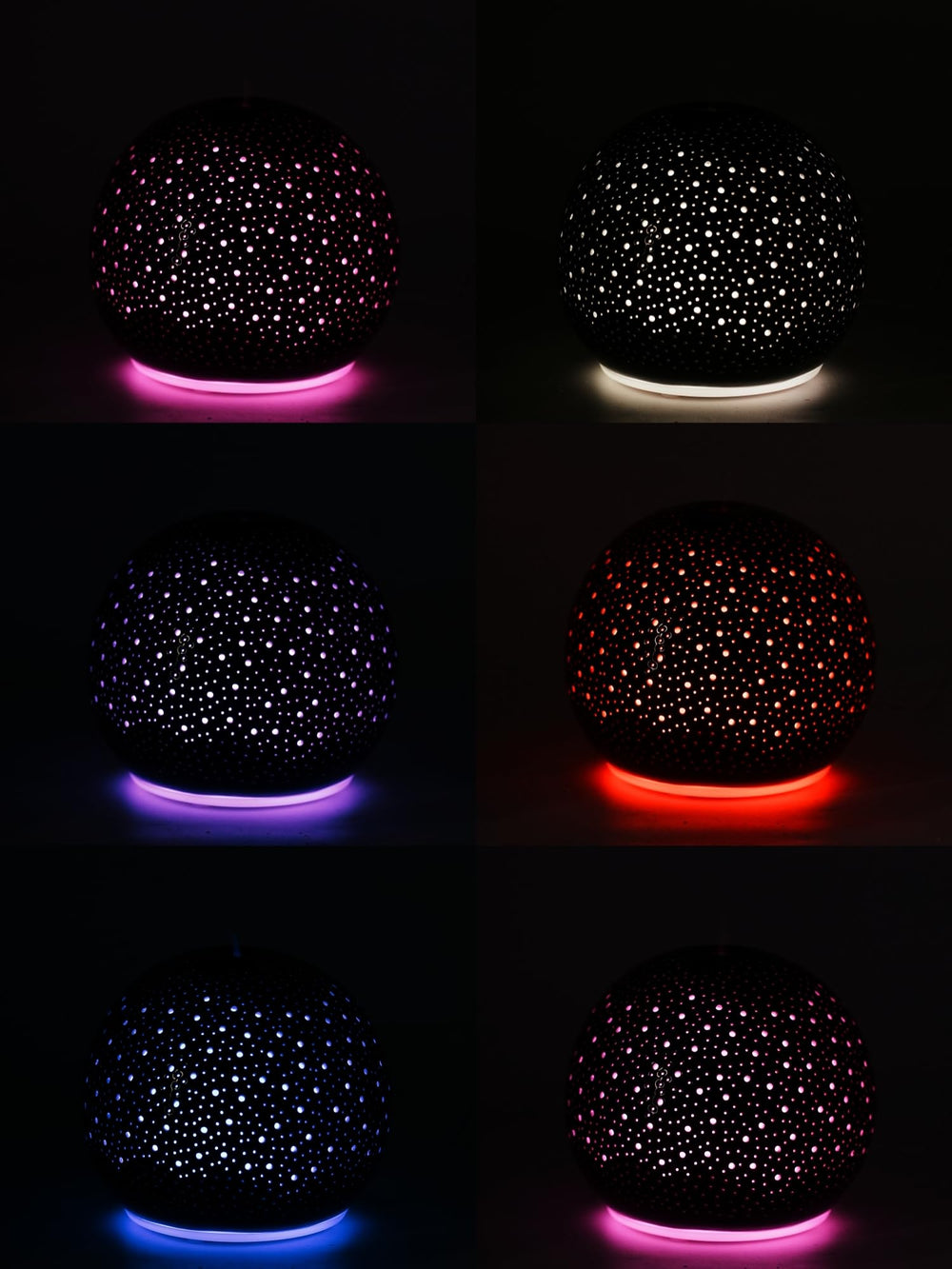 QCYBDGLOV ceramic diffuser top dish removable for easy cleaning and refills.