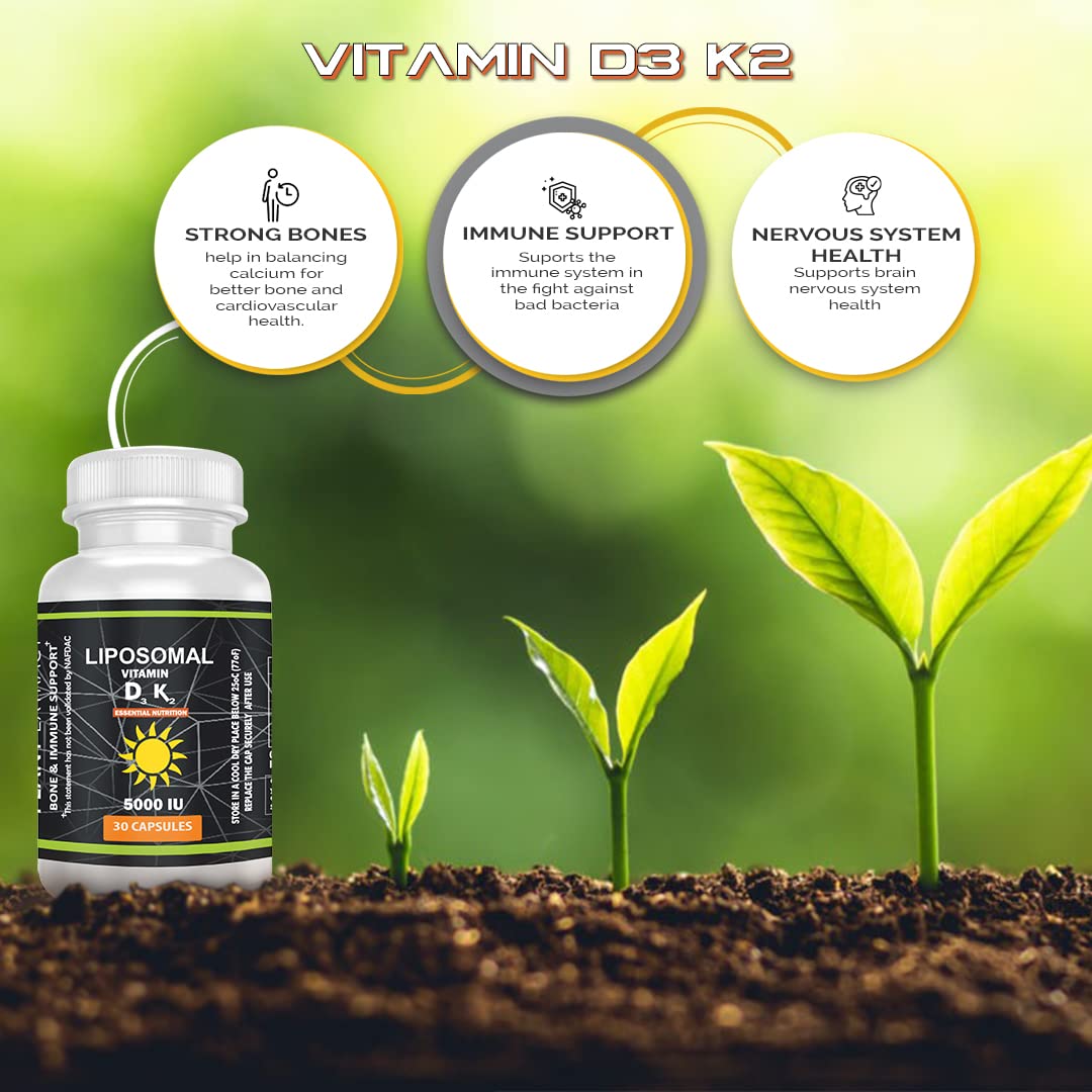 QEI Vitamin D3 K2 bottle pour for easy daily dosing