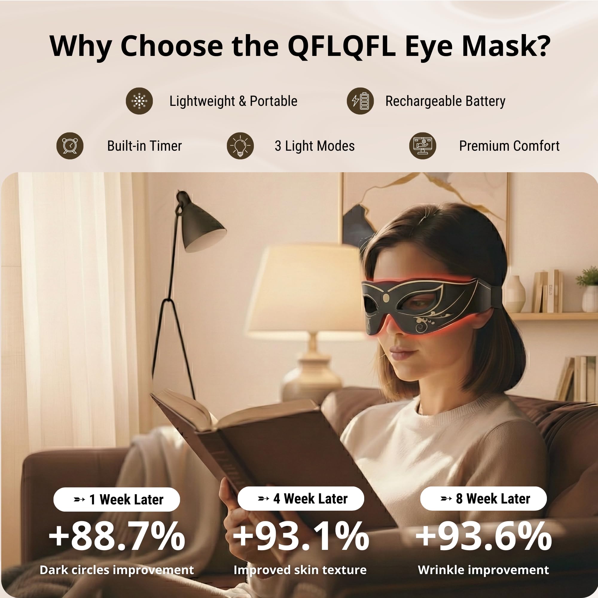 QFLQFL EY-20R wavelengths 605-830nm for multi-wavelength therapy.