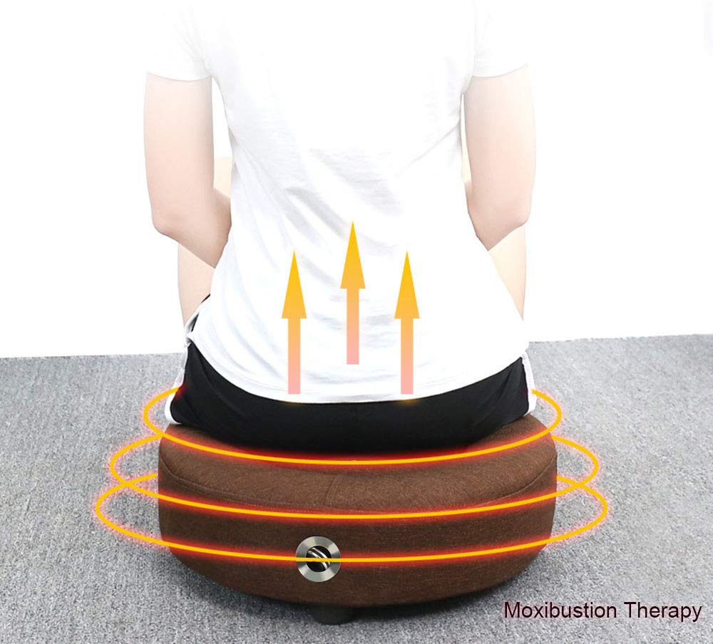 Sturdy wooden frame supporting the QianYiDa moxibustion cushion