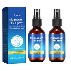 Qiaolimt Pure Magnesium Oil Spray bottle for easy on-the-go body care.