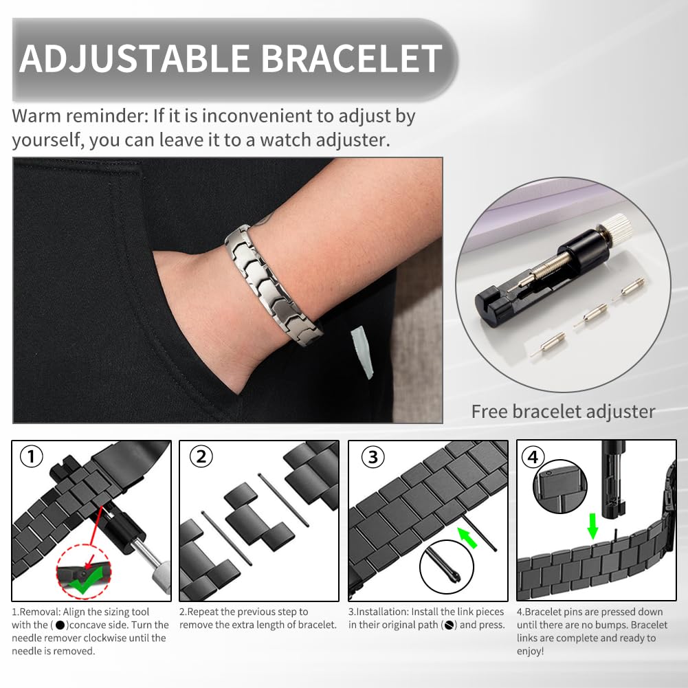 QIAOZILI daily-wear magnetic bracelet complements any outfit.