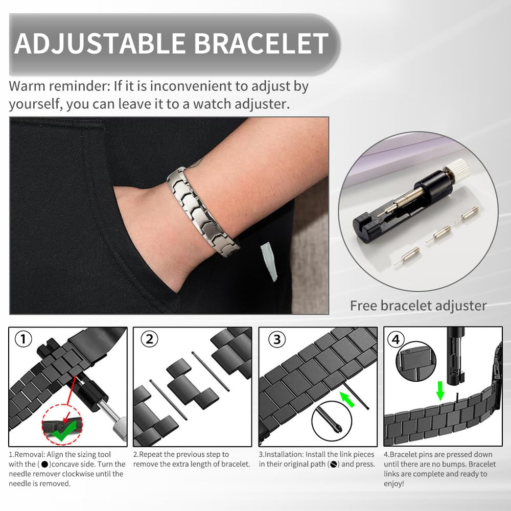 QIAOZILI daily-wear magnetic bracelet complements any outfit.