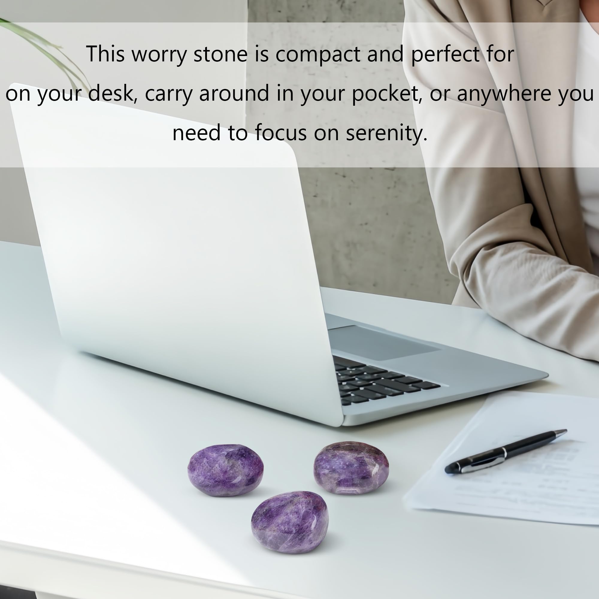 QINJIEJIE amethyst meditation display showing calming balance