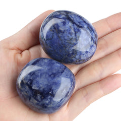 QINJIEJIE blue sodalite stones set for meditation and energy balance.