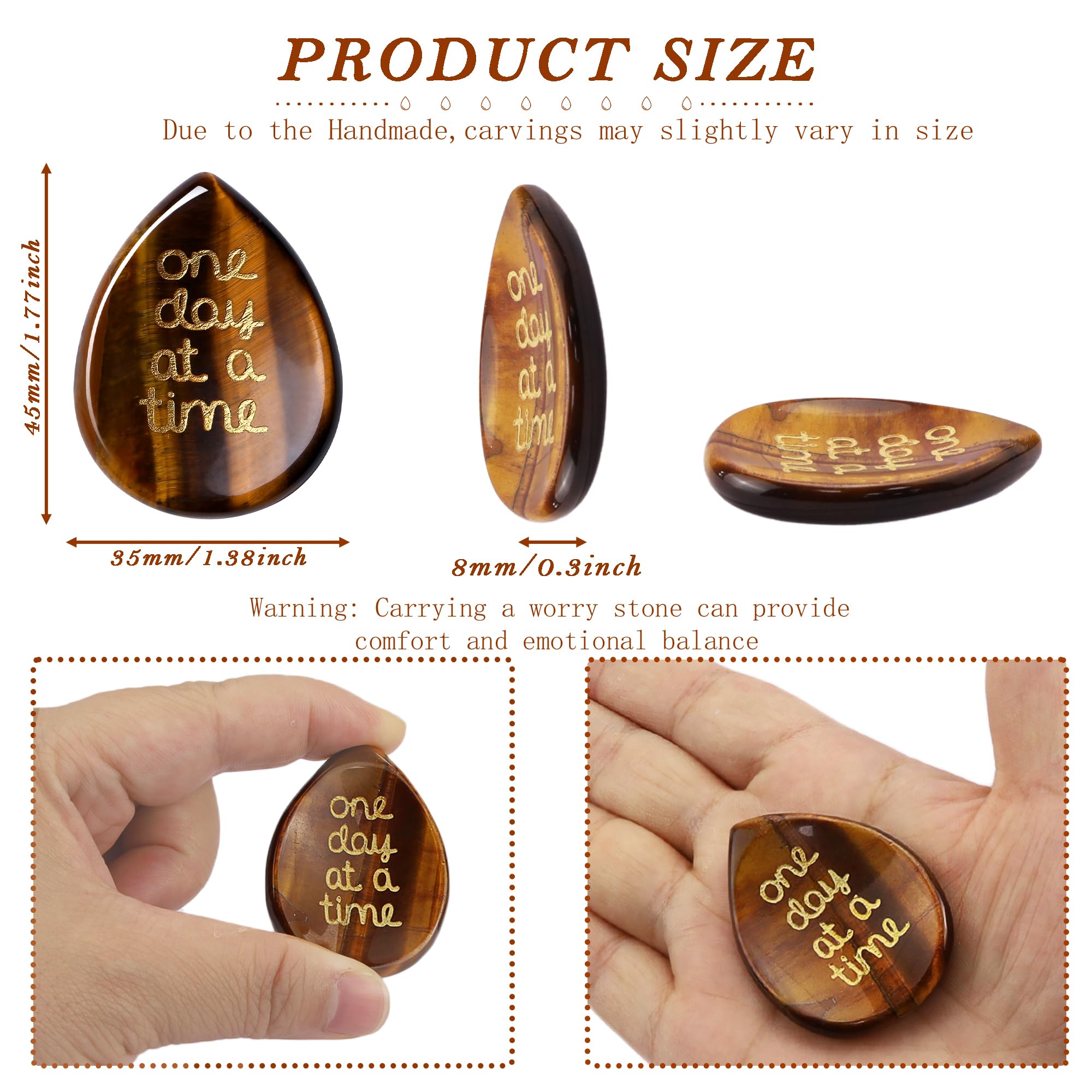 QINJIEJIE worry stone box with card you are doing great
