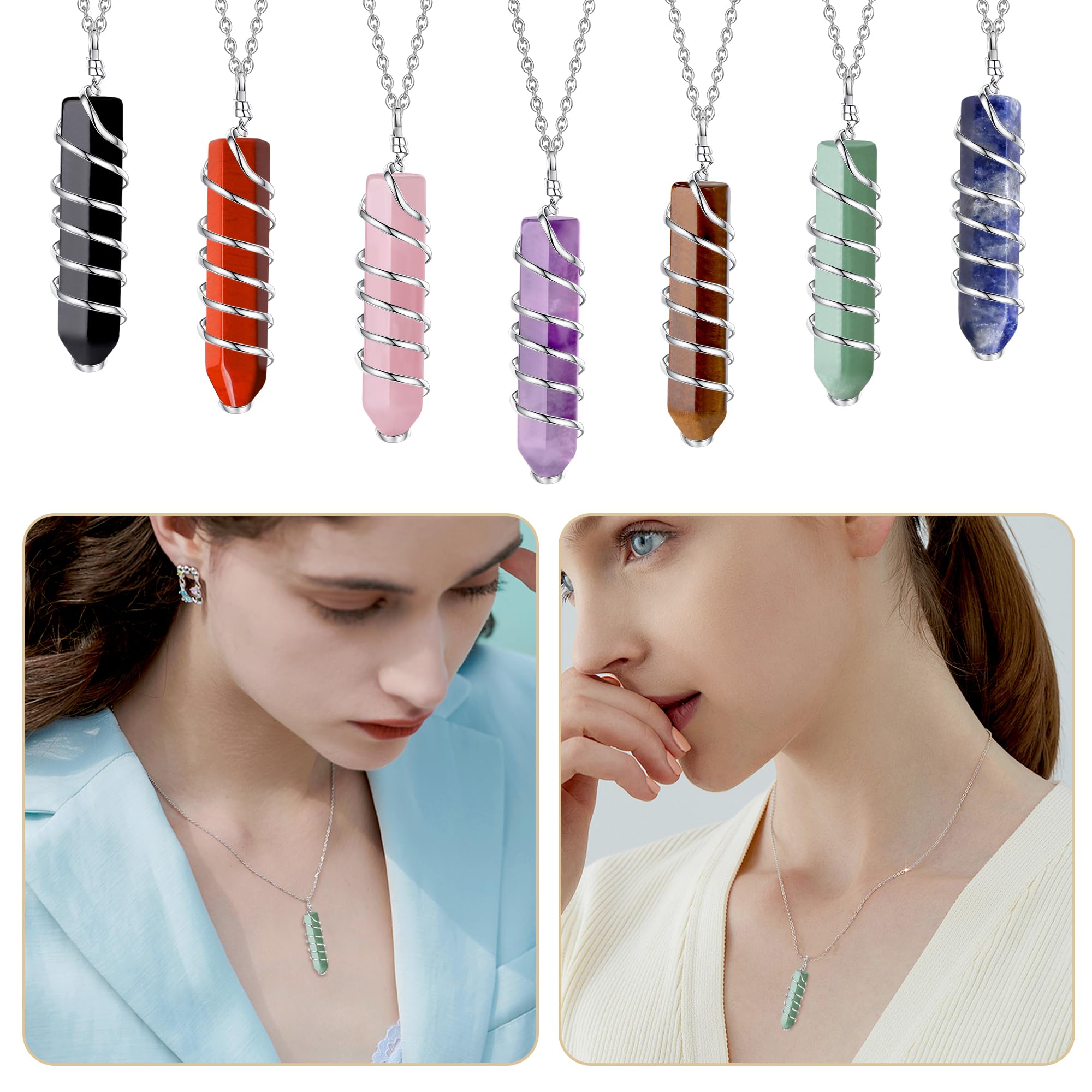 QINJIEJIE chakra healing energy stones to support focus and calmness.