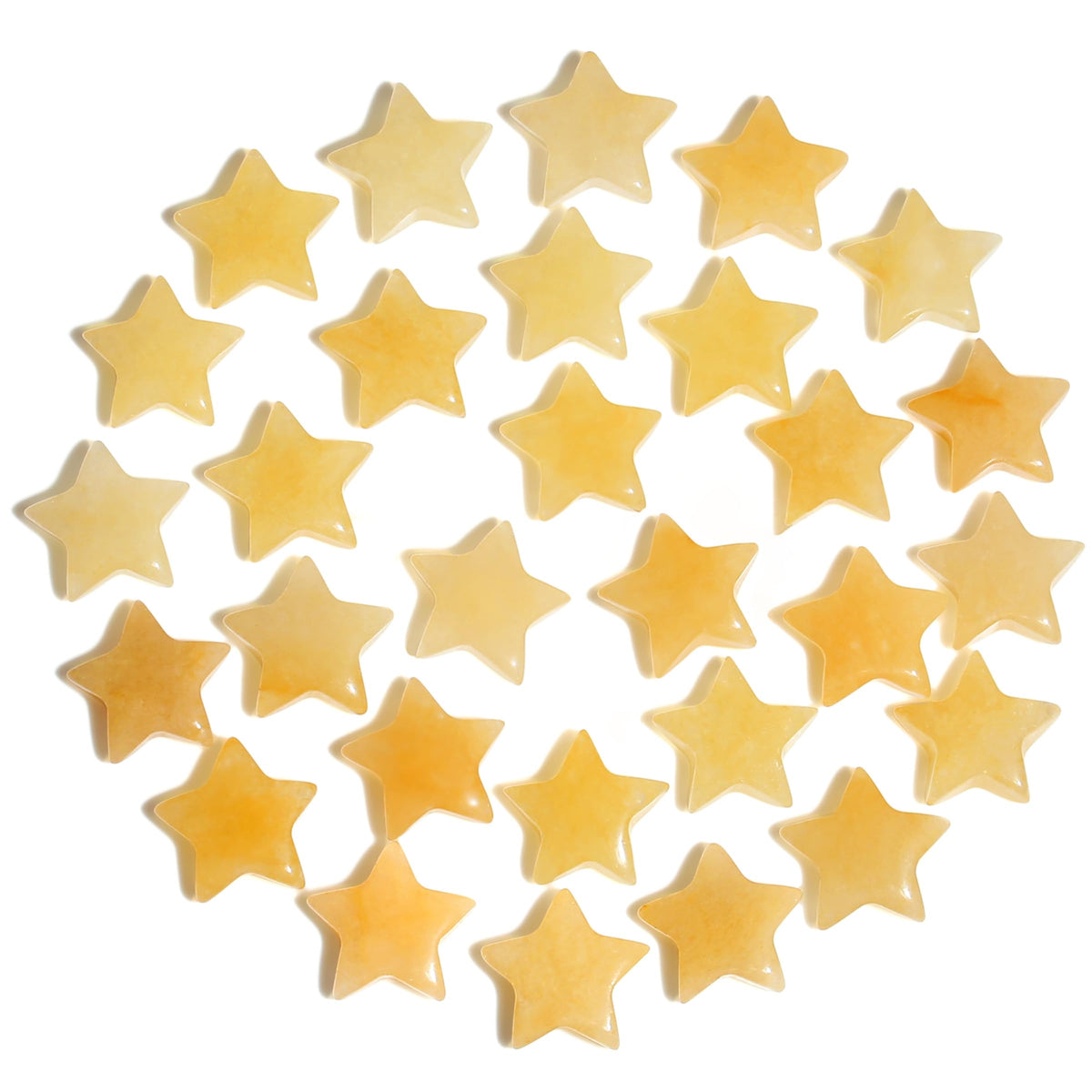 QINJIEJIE Citrine star pocket crystal for on-the-go energy balance.