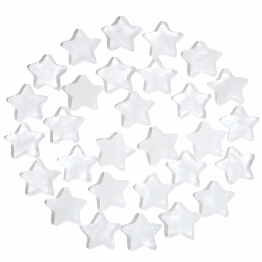 QINJIEJIE clear quartz star pocket crystal for meditation and focus