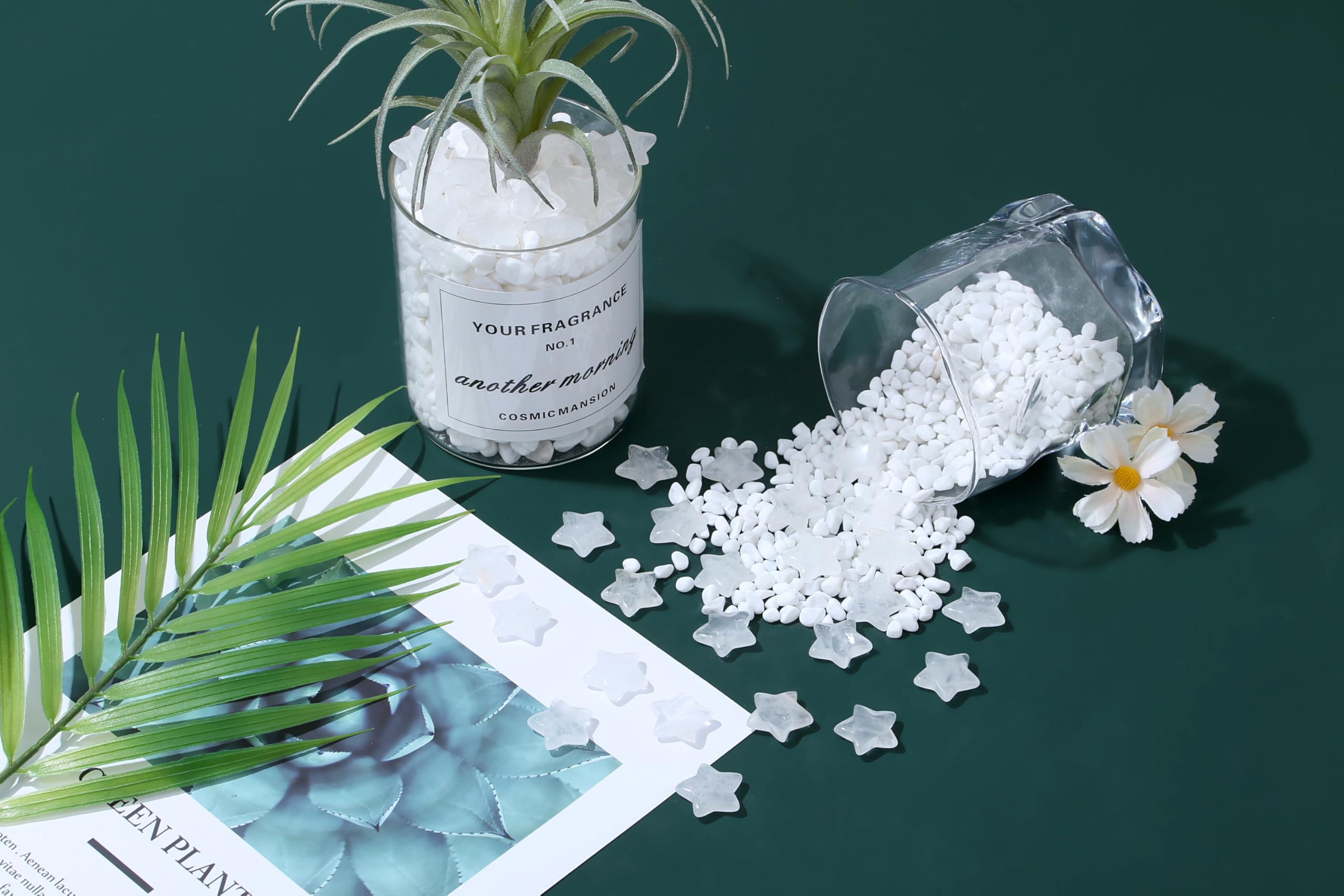 QINJIEJIE clear quartz star for yoga and mindful breathing practice