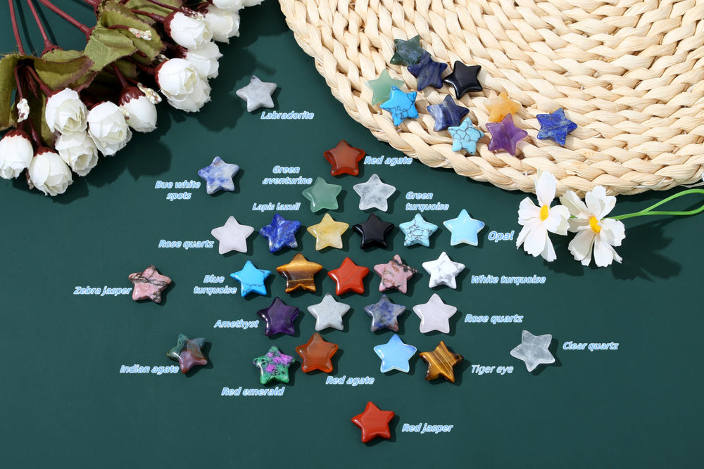 QINJIEJIE crystal stars as gift stocking stuffers with colorful appeal