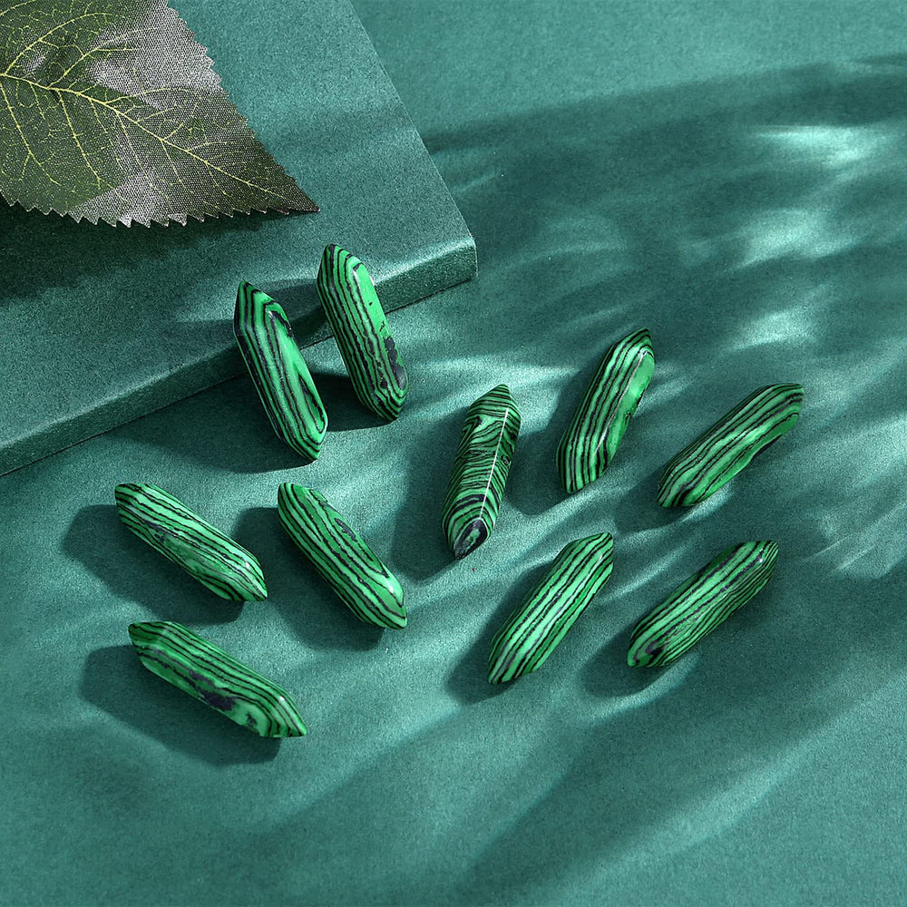 QINJIEJIE green malachite wand in calm room decor setting