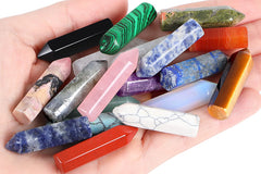 QINJIEJIE healing crystal wand lapis lazuli aids clarity during study.