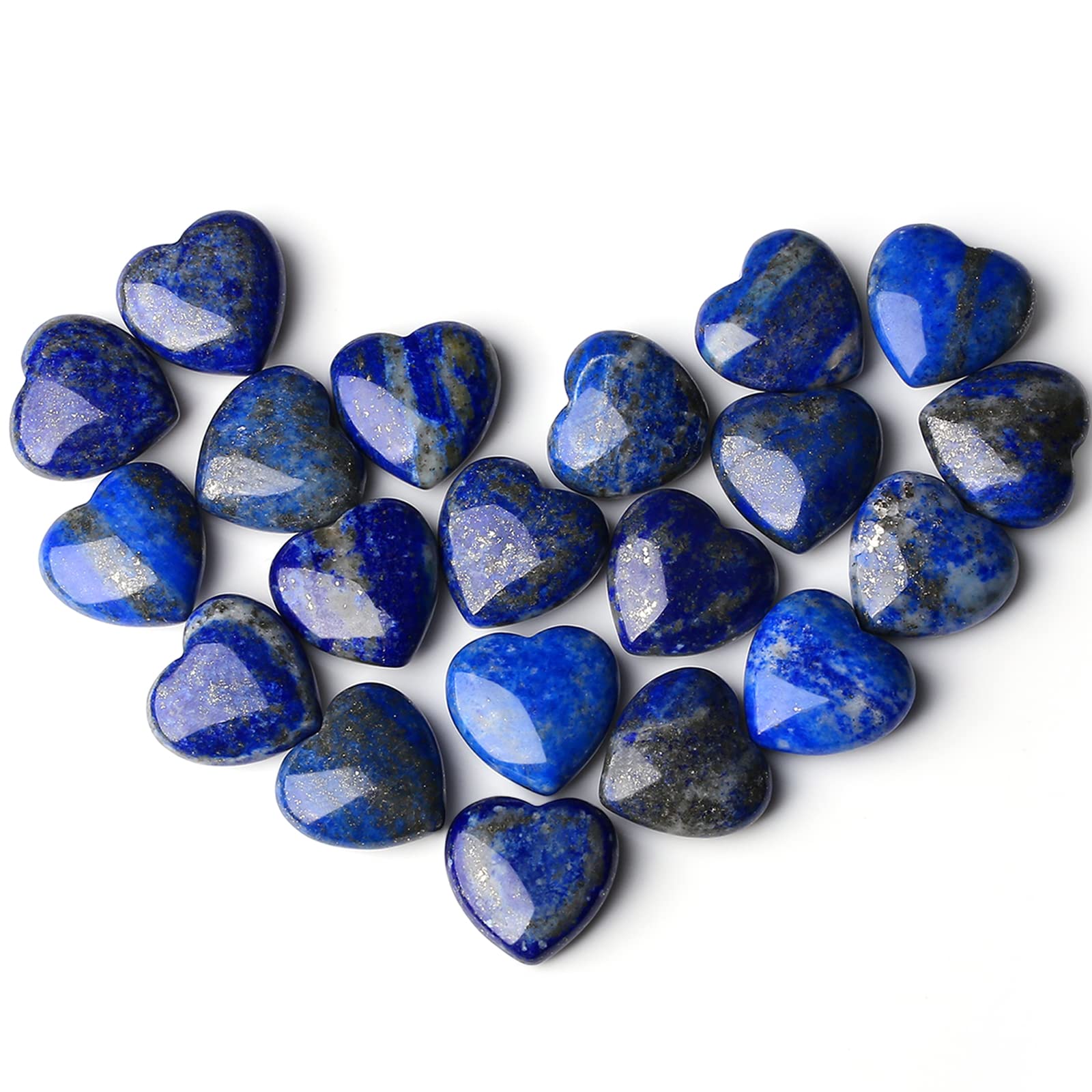 QINJIEJIE lapis heart palmstone for meditation and gentle energy balance