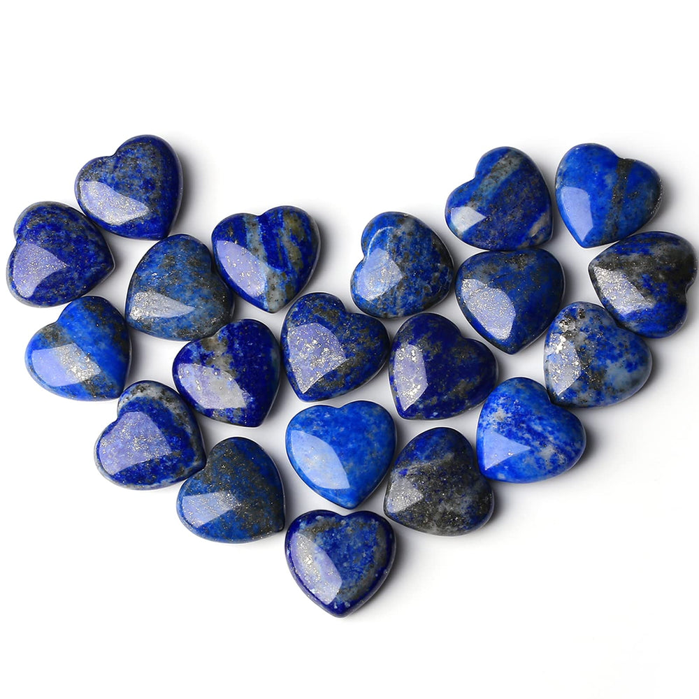 QINJIEJIE lapis heart palmstone for meditation and gentle energy balance