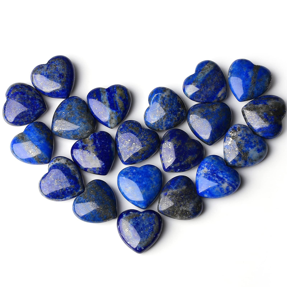 QINJIEJIE lapis heart palmstone for meditation and gentle energy balance