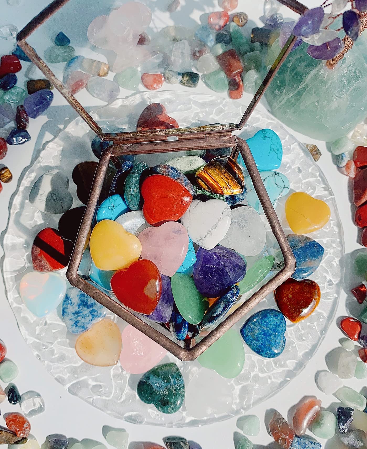QINJIEJIE meditation crystals aiding focus during yoga