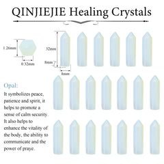 QINJIEJIE Opal crystal aiding chakra balancing during meditation