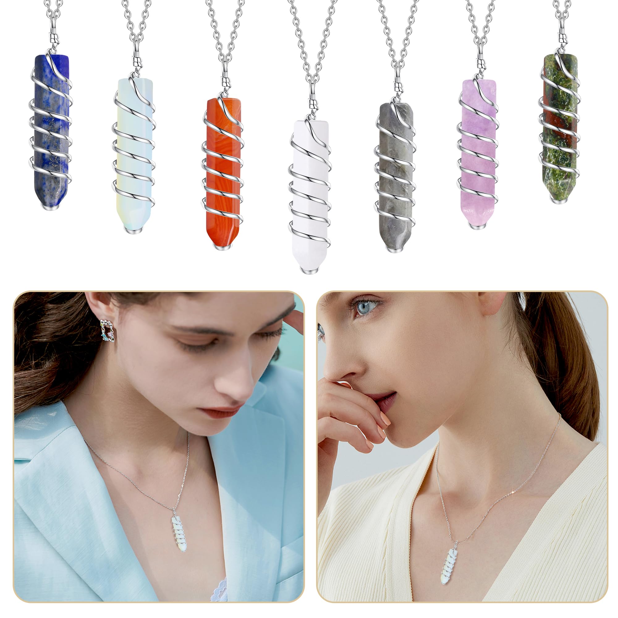 QINJIEJIE Opal gift set presented in velvet bag and white box