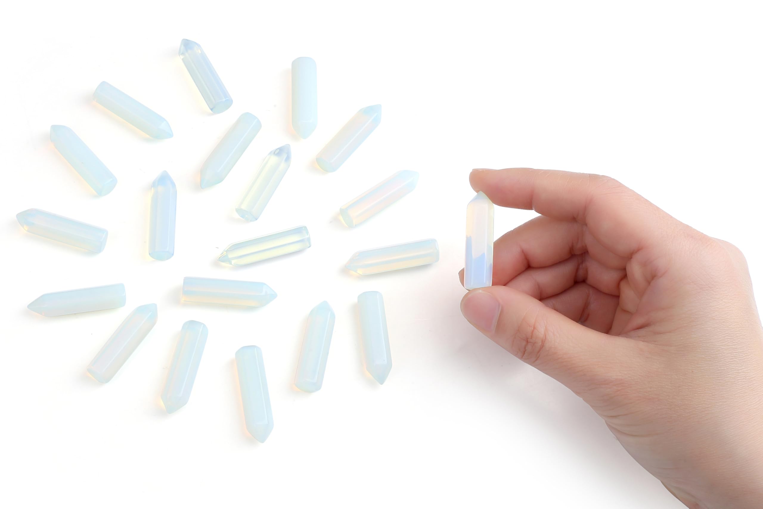 QINJIEJIE Opal meditation stones for energy cleansing and focus