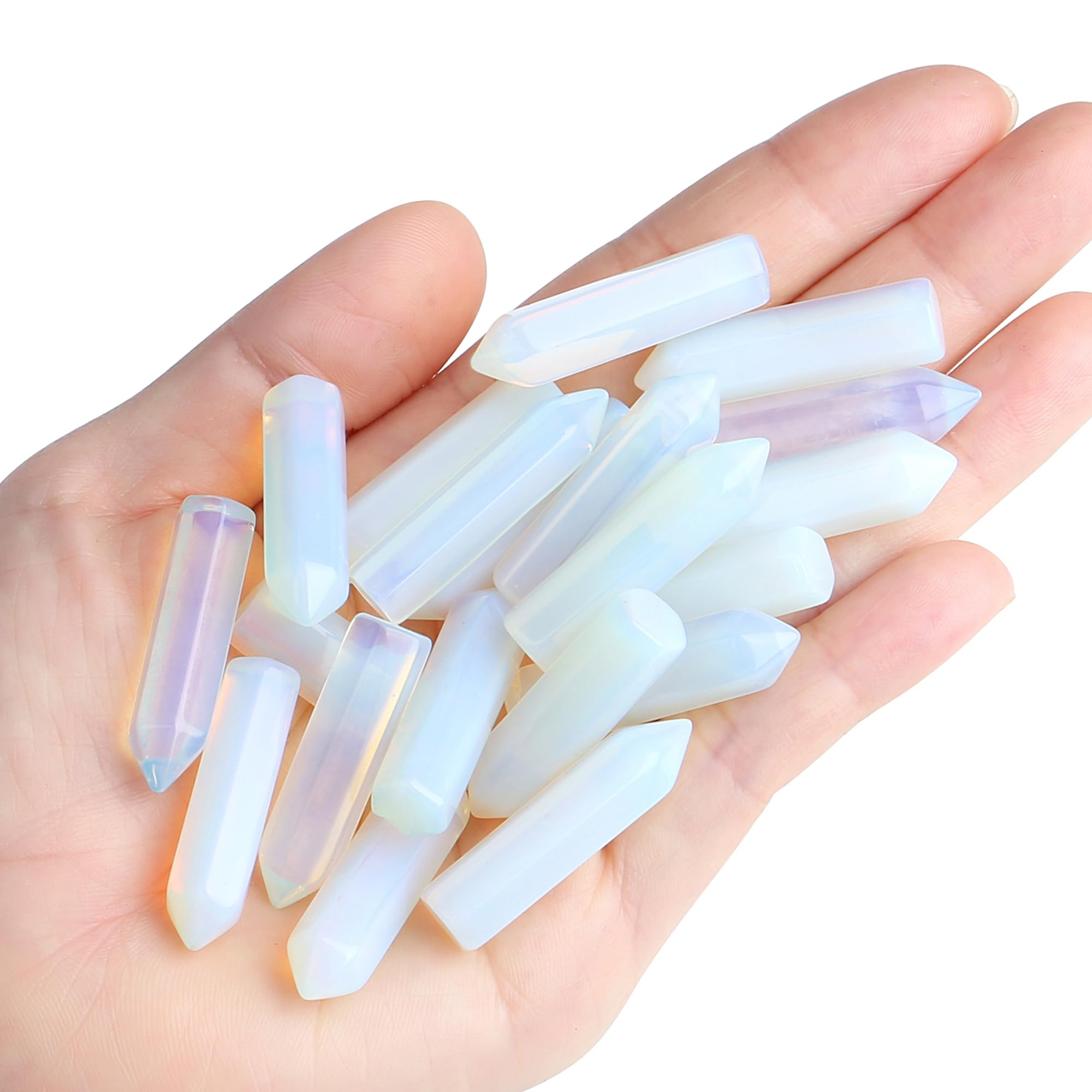 QINJIEJIE Opal wand close-up for calm energy sessions