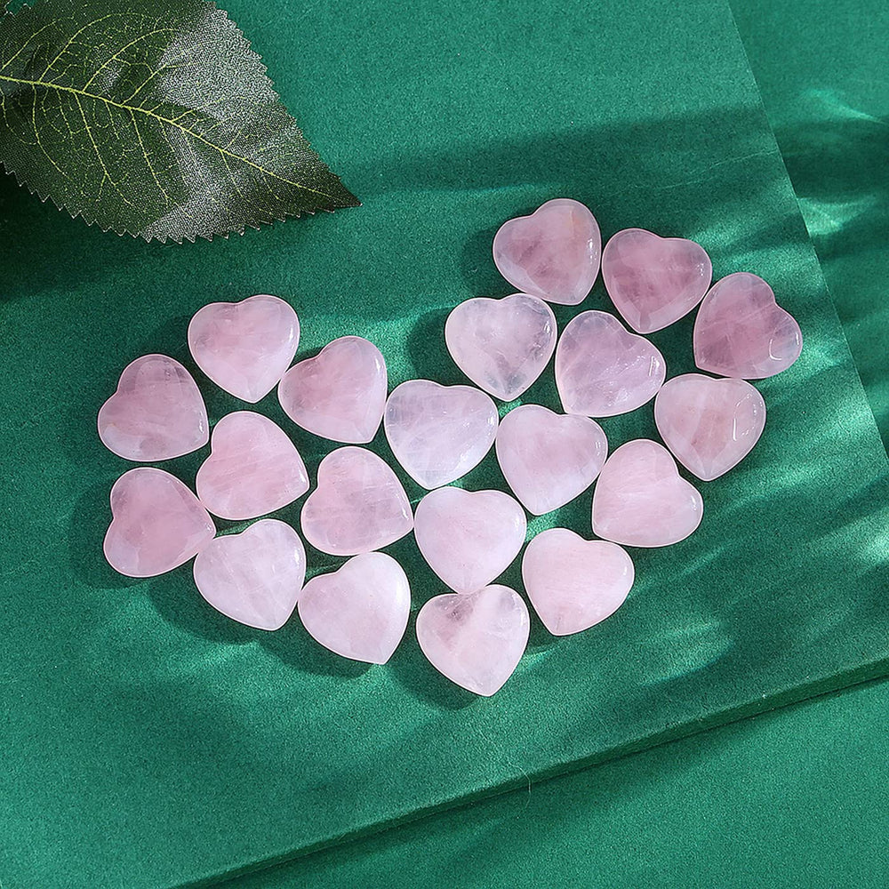 QINJIEJIE: piedras de bolsillo rosas para llevar y concentrarse durante la jornada.