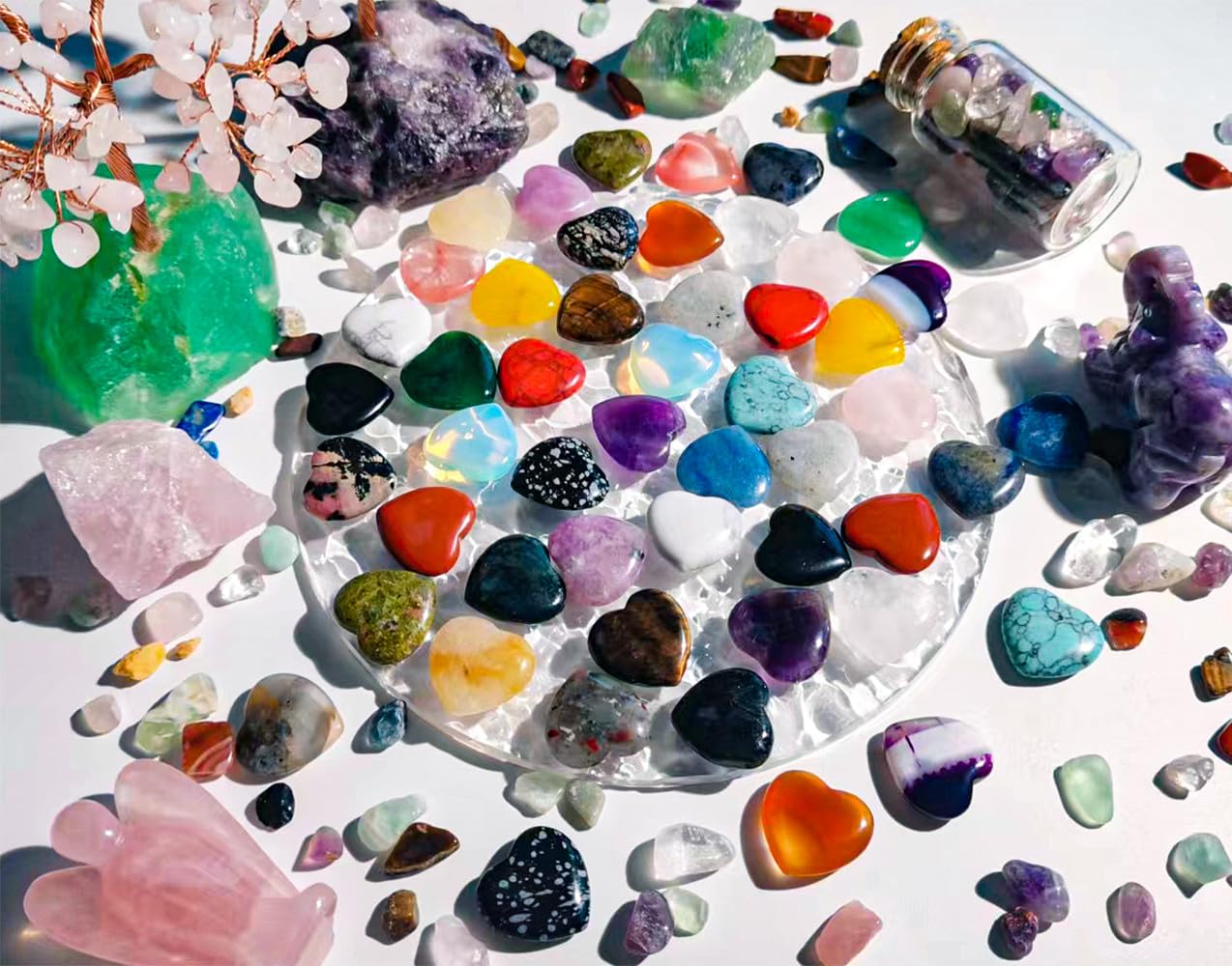 QINJIEJIE pocket crystal set for easy carry and daily energy