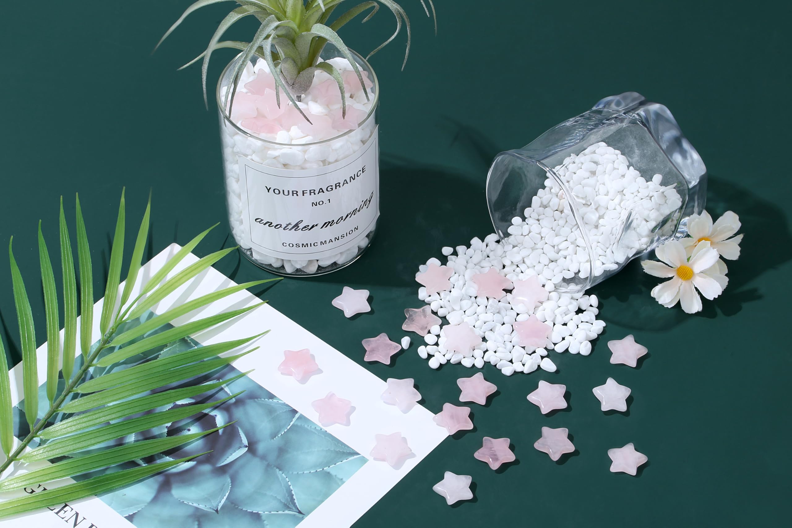QINJIEJIE Rose Quartz Star gifts for love and harmony seekers.