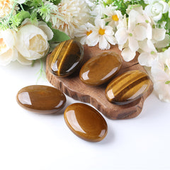 Tiger Eye palm stone with gift box, ready for gifting