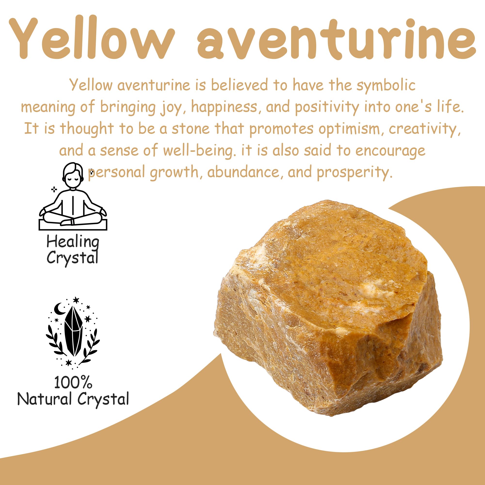 Close-up of yellow aventurine texture showcasing natural patterns and warmth.