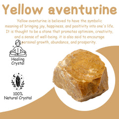 Close-up of yellow aventurine texture showcasing natural patterns and warmth.