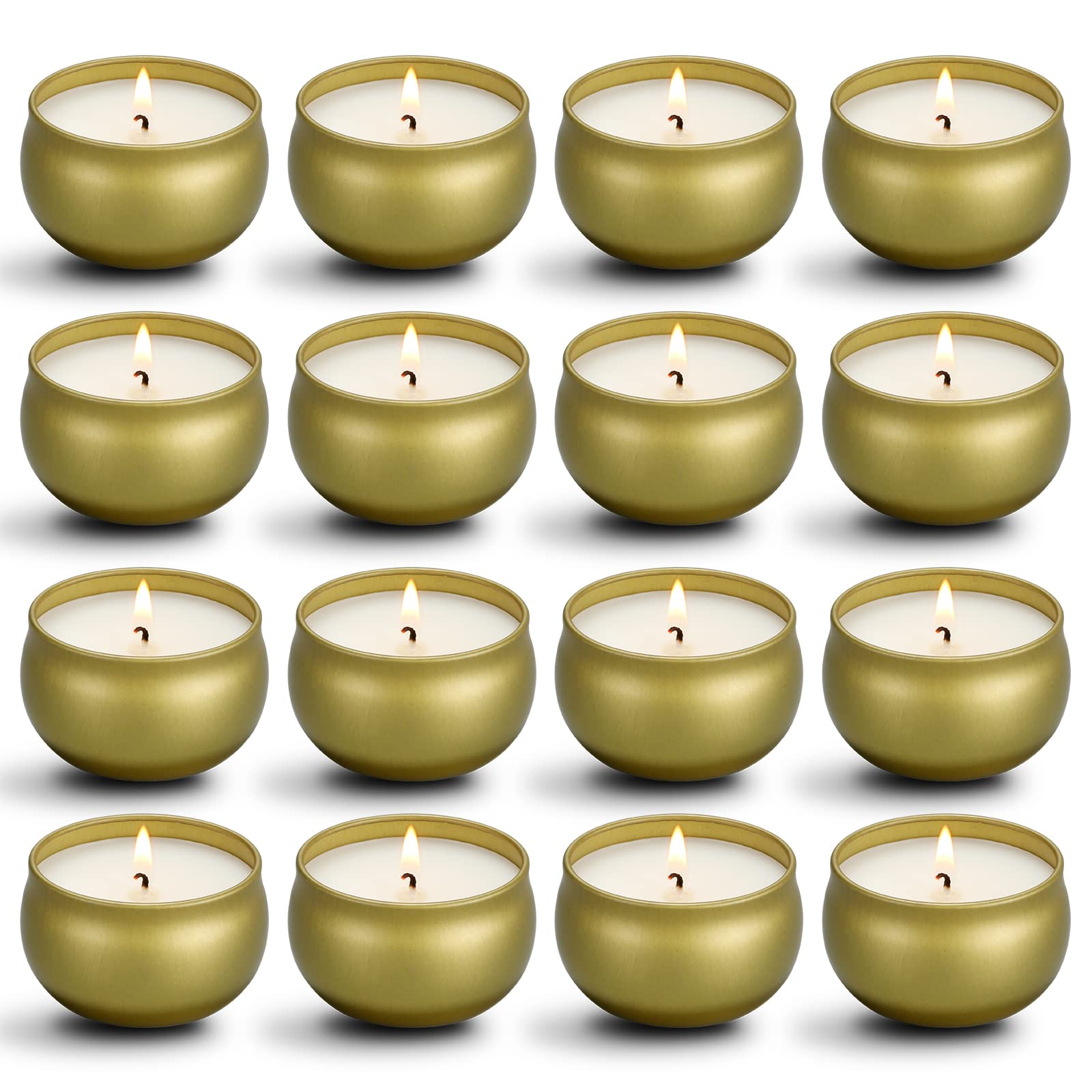 Qinxiang 16-pack travel tin candles offer versatile gifting and ambiance.