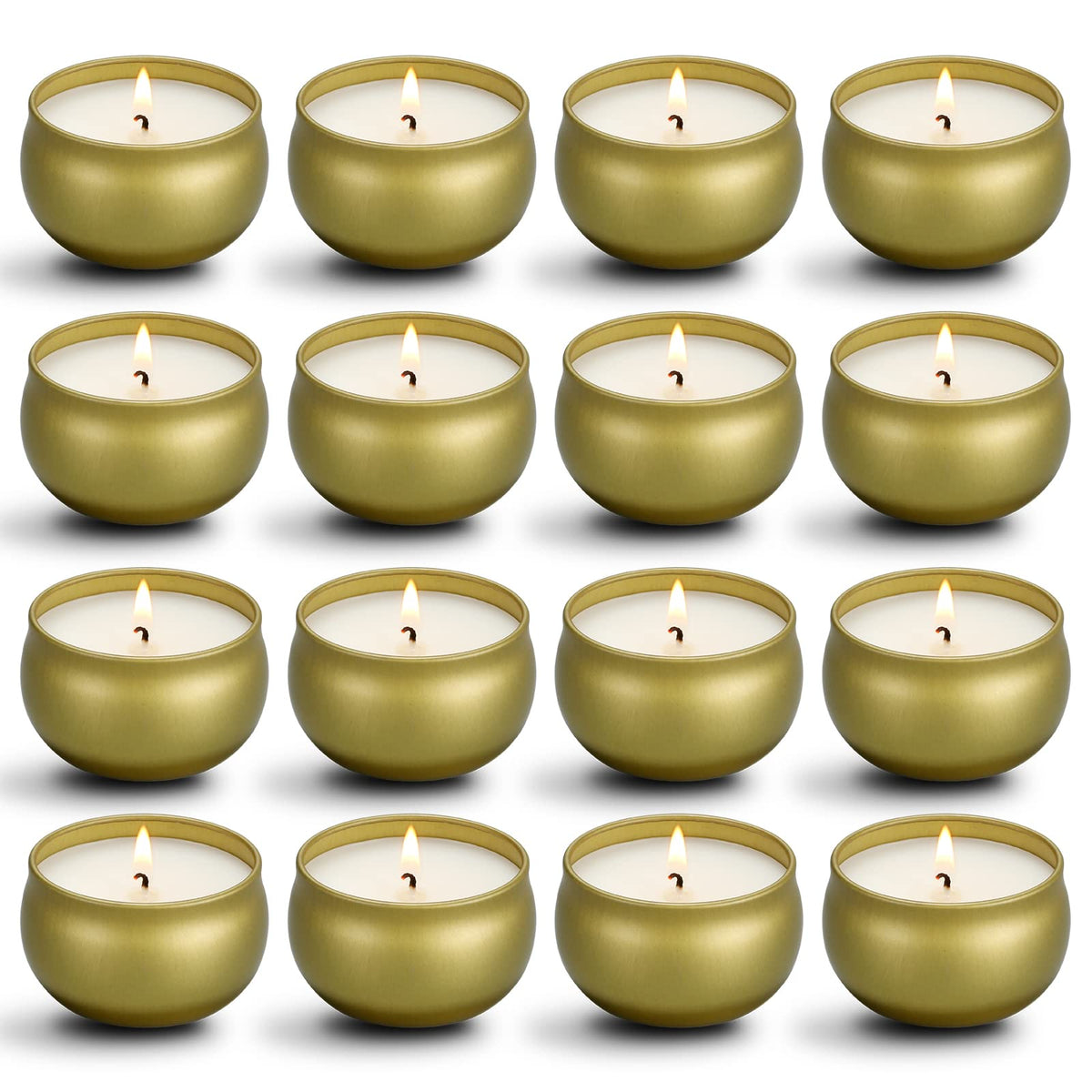 Qinxiang 16-pack travel tin candles offer versatile gifting and ambiance.