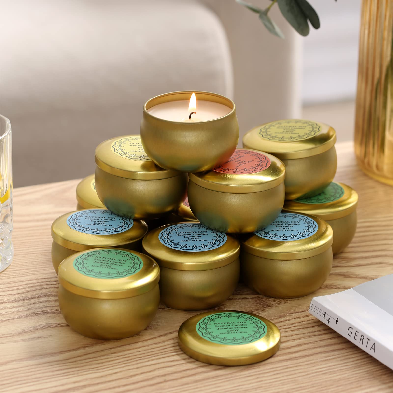 Qinxiang lead-free wick design ensures safe, clean burns.