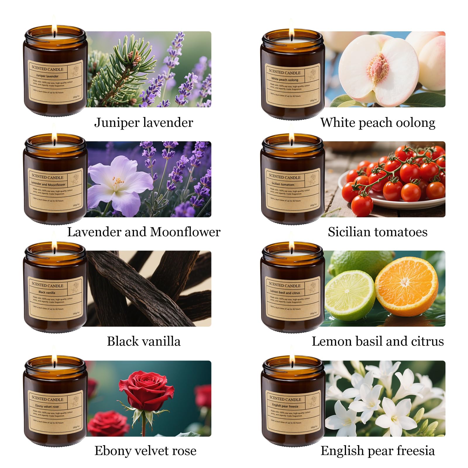 QiQiWader White Peach Oolong candle for fresh, uplifting spaces.