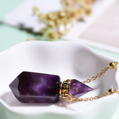 QIQIXIN Amethyst rotating lid prevents evaporation when stored.