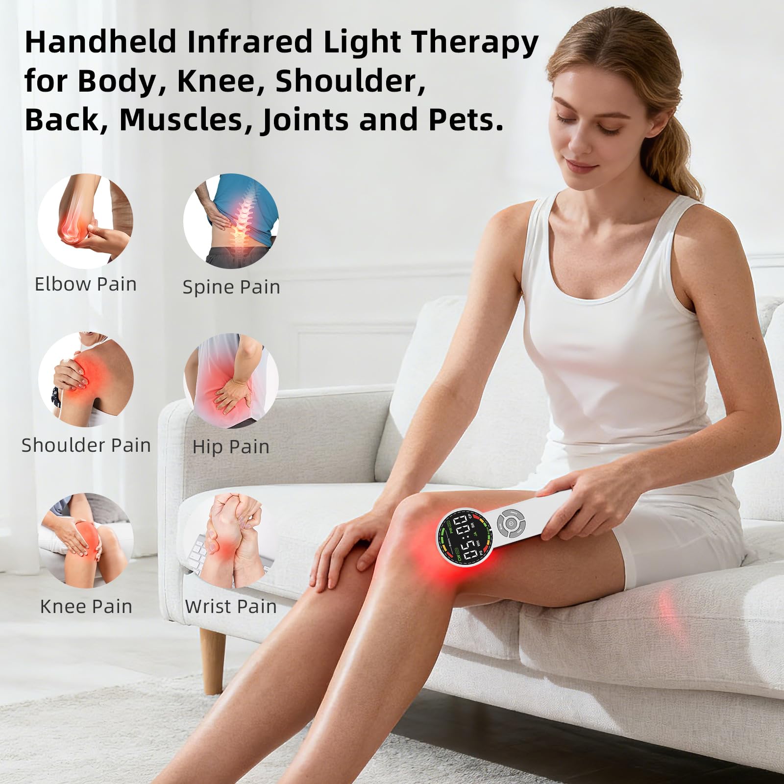 Qirelle compact portable design for on-the-go relief.
