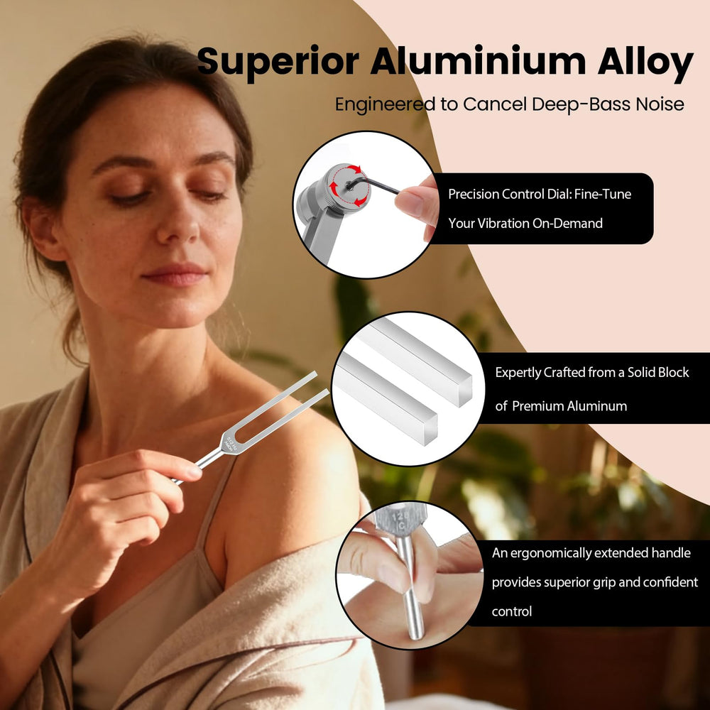 QITUO 256Hz tuning fork supporting deep relaxation and mindfulness practice.