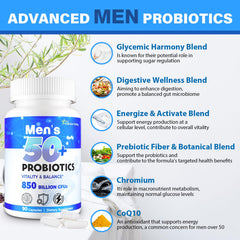 QIVERNAMY Probiotics 50+ capsules in hand for easy daily use