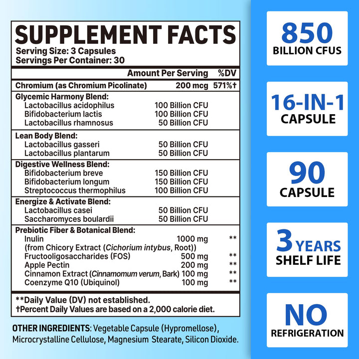 QIVERNAMY Probiotics for Men 50+ capsules capture the convenient daily dose