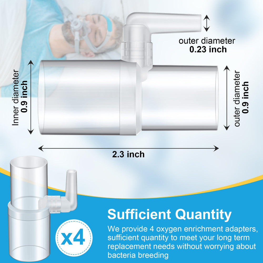 Qiyaz universal 22mm CPAP tube connector fits most devices