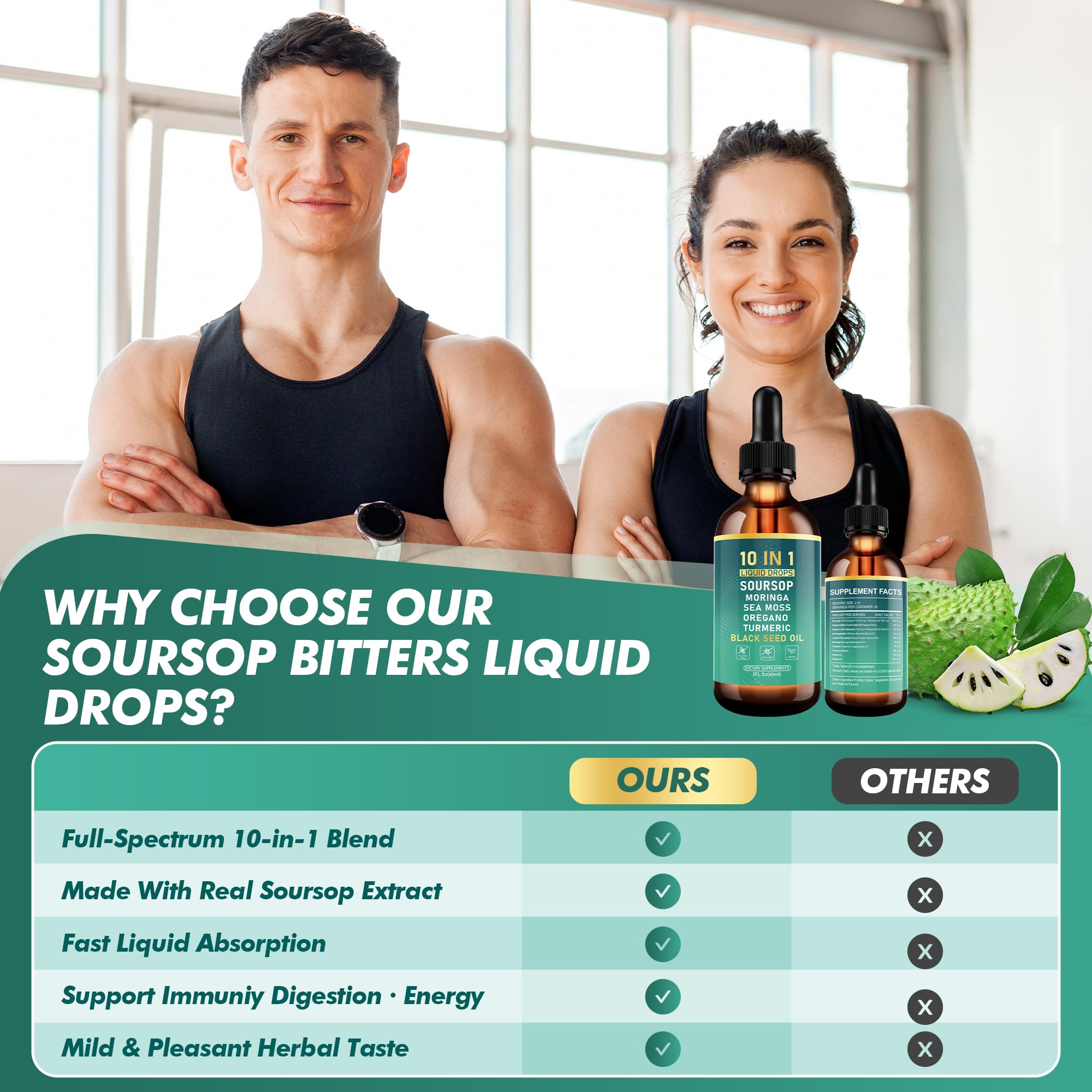 QIZFYZZ Soursop Bitters Drops glass with ready-to-use ritual.