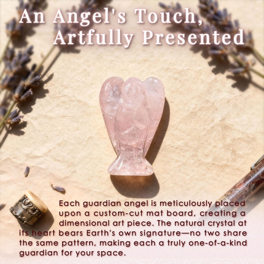 QIZHXPC rose quartz angel gift-ready packaging makes it an easy wellness-inspired present