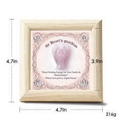 QIZHXPC rose quartz angel on a desk invites peaceful focus